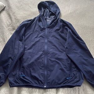 Lens End Men’s Windbreaker Navy Jacket